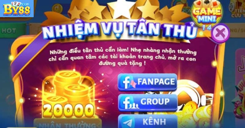 Khuyến mại by88 nhận 50k cho người mới